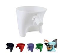 Kitchen Aid Auxiliary Mixer Flour Funnel,Suitable For KSM150 5-Quart Tilt-Head Mixer, Used For Prevent Spilling And Mess(White)