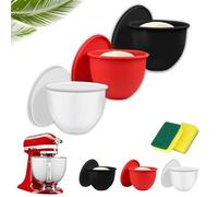Kitchen Aid - Inserto in silicone per mixer da cucina da 5 litri, accessorio da cucina con coperchio e spugna per lavare i piatti, temperatura massima -40 °C ~ 240 °C