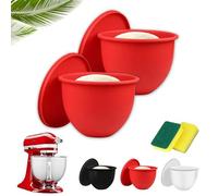 Kitchen Aid - Inserto in silicone per mixer da cucina da 5 litri, accessorio da cucina con coperchio e spugna per lavare i piatti, temperatura massima -40 °C ~ 240 °C