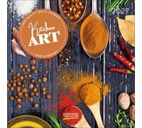 Kitchen Art 2027: Hochwertiger unverpackter Broschürenkalender mit Ferienterminen. Nachhaltiger Küchenkalender im Format 30 x 30 cm