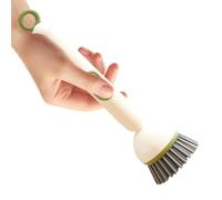 Kitchen Brushes for Dishes - Rotating Scrub Brush for Dishes | Dish Scrub Brush | 3-In-1 Pot Brushes, Six-Way Rotating Head, Press-To-Dispense Liquid, Long Handle, fôr Pots Pans Sinks Stove, 6x27cm