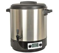 Kitchen chef sterilizzatore vasetti elettrico serbatoio inox con rubinetto schermo lcd e timer 31l 2000w kcpst31lcd.ix