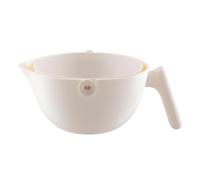 Kitchen Colander with Handle, Durable PP & ABS Rotatable Food Strainer, Easy-Wash Drainer Basket for Fruits and Vegetables, Essential Kitchen Tool for Efficient Meal Prep, 11.77x8.86x4.65 Inches