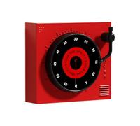 Kitchen Cooking Timers - Magnetic Timing Tool, 2 Inch Record Player Shape Clock for Students, Exercise Stop Watch, Retro Aesthetic Design with Rotating Build, Time Management Tool for Kitchen