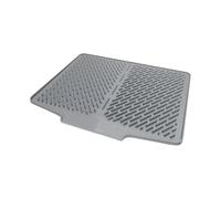Kitchen Counter Mat, Dish Drying Mat, Heat-Resistant Silicone Protector Pad, Fast-Drain Sink Splash Guard with Lip, Ideal for Refrigerator or Washing Area Use, 15,7 x 12,7 Inches