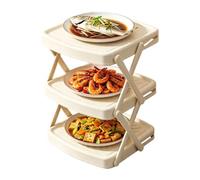 Kitchen Counter Shelf - 3-Tier Meal Prep Food Strong Load-Bearing Holder