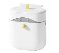 Kitchen Counter Trash Can - Mountable Food Waste Bin with Lid, 2.5 Gallon Sealed Bucket | Space Saving Garbage Container for Dorm Bathroom Truck RV Bedroom, Under Sink Cabinet Use, Backyard Porch