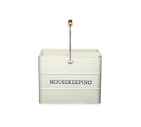 KitchenCraft Living Nostalgia Carrello per pulizie in metallo, 33 x 21 x 26 cm - Crema antico