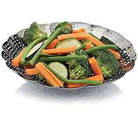 KitchenCraft Cestello per pentole con design pieghevole, Acciaio inox, Argento, 23 cm