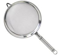 KitchenCraft Setaccio professionale a maglia fine, acciaio inox, 18 cm setaccio per glassa e farina, argento