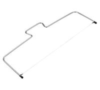 KitchenCraft Sweetly Does It Affetta torta, livella, filo taglia strati, accessorio da forno in acciaio al carbonio, 40 cm, argento