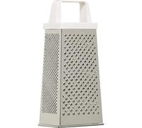 KitchenCraft Grattugia per formaggio a 4 lati, acciaio inox, altezza 21 cm, argento