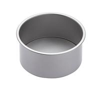 KitchenCraft Teglia rotonda antiaderente per torte con base libera, 18 cm (7"), argento