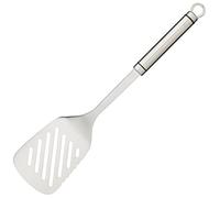 Kitchen Craft Paletta Forata con Manico Ovale, Acciaio Inossidabile, Grigio (Argento)