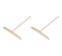 Kitchen Craft Paletta per Crepes in Legno, Carbonio, Beige (Confezione da 2)