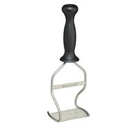 KitchenCraft Schiacciapatate ergonomico in acciaio inox, 27 cm (10,5, nero)