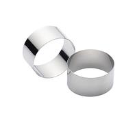 Kitchen Craft Set 2 anelli da cucina in acciaio INOX, 7 cm