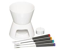 Kitchen Craft Set fonduta al cioccolato con quattro forchette