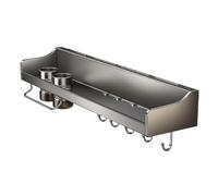 Kitchen Cutter Holder - No Drill Cutlery Holder, Kitchen Shelf Rack, Sturdy Stainless Steel Space Saving Design, Easy Installation Organizes Utensil Efficiently, Cooking Area Accessory, Home Indoor