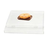 Kitchen Cutting Board - Acrylic Chopping Tray Counter Lip, Durable Acrylic Steak Cutting Board with Anti-Slip Stable Base Design, Multi-Purpose Food Prep Boards for Vegetable Cheese Bread Pastry