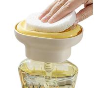 Kitchen Dishwashing Liquid Dispenser - 5.2x4.02x2.4 Inches Kitchen Soap Dispenser | Lather Box Dishsoap Dispensers for Sink | Dishwashing Counter Quick Draining Storage Solution for Housewife Adults