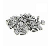 Kitchen-dream Pinze per cavi per raccordi a clip con manicotto in alluminio con diametro di 0,04 pollici (1 mm) (80PCS)