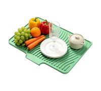 Kitchen Drying Mat For Dishes | 16x12 Inch Silicone Heat Resistant With Bui