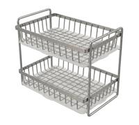 Kitchen Drying Rack - cup drying rack | Rust-Proof Two-Layer Stainless Shelf with Drainage Tray Anti-Moisture, Small Dish Dryer Racks for Coffee Cup Plate Water Bottle Kitchen Desktop Bedroom