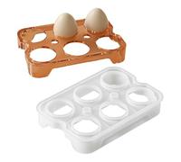 Kitchen Egg Organizer, Easy Release, 6 Cavity Egg Holder with, Kitchens Tool, Eggs with Simple Use, Kitchen Accessories for Family Activities Flexible Silicone