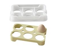 Kitchen Egg Organizer Mold - 6 Cavity Easy Release Shaping Tool | Reusable Egg Holder Mold for Creative Use | Ideal for Holiday, Birthday, Family Activity, Gathering, Indoor Outdoor Wax Making, Soap