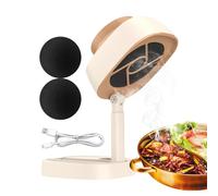 Kitchen Exhaust Fan - Portable Folding Range Hood, USB Rechargeable Desktop Fan Extractor with 5 Speed Control | Regolabile Angle SmokeFilter for Stove, Oven, Cooktop, Indoor Cooking, Outdoor BBQ