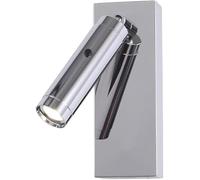 Kitchen Faucet a Muro rotabile da Letto Supporto Monte Lampada con Interruttore ON/off e Porta Ricarica USB Regola la Luce di Lettura per Il Lettino Hotel (Chrome)