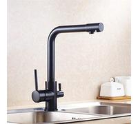 Kitchen Faucet Black Paint 360 Degree Rotation Kitchen Mixer Taps 3 Way Drinking Water Tap Filtered Water Retro Deck Mounted