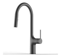 Kitchen Faucet Brass Deck Mounted Hot And Cold Water Single Handle Pull out Mixer Two Function Pull out Taps,V62,Gun Gray