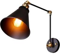 Kitchen Faucet Lampada a Parete Parete Leggera Veranda Braccio Altalena Leggera Moderna Regolabile Verso Il Basso Verso Il Basso con Le Scarpe Nera glassata per la Camera da Letto ristoranti