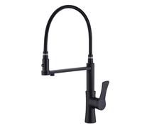 Kitchen Faucet Mixer Tap Kitchen Sink 3-Way Wash Basin with Pull-out Shower Flexible Water Outlet Single Handle Hot And Cold Brass Black