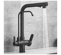 Kitchen Faucet Pull Down, Single Handle Brushed Nickel Bar Sink Faucets with Sprayer, with Water Lines, Commercial Modern Kitchen Faucets
