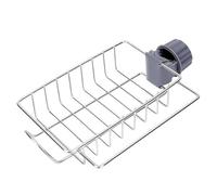Kitchen Faucet Rack - Detachable Stainless Shelf, Sink Soap Scrubber Holder, Tap Drain Organizer, Multi-Purpose Cleaning Accessory | Household Utility Tool, Practical Hygiene Equipment for Washroom