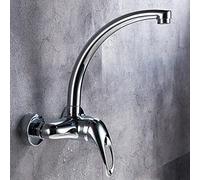 Kitchen Faucet Wall Mount, Kitchen Sink Faucets Rotatable Brass Hot And Cold Sink Faucet Chrome-B(B)