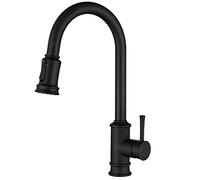 Kitchen Faucet with Pull Down Sprayer, 3-Function Pull Out Kitchen Sink Faucet,Stainless Steel Single Hole Single Handle Kitchen Sink Taps,Brushed (Brushed)