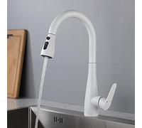 Kitchen Faucets with Pull out Spray, Kitchen Mixer Faucet Stainless Steel Swivel Kitchen Sink Faucet Hot And Cold Water Multifunction Pull out Kitchen Sink Faucet-Grey(Drawing)