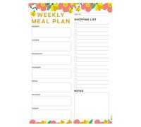 Kitchen Fridge Meal Planner, forte magnete Meal Notepad, Weekly Meal Planner Notepad, Grocery Shopping List Pad, Weekly Planning for Grocery Shopping Lists Organization