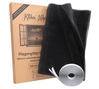 Kitchen Helpis® Rete per zanzariere altamente efficace 130 cm x 150 cm, zanzariera adesiva, zanzariere finestre, zanzariera regolabile, zanzariera su misura, rete antizanzare, zanzariera velcro.