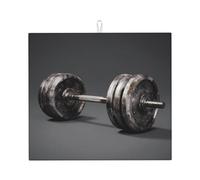 Kitchen HHGFASD Heavy Barbells, tappetino scolapiatti ultra assorbente, reversibile ed elegante tappetino da cucina