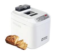 Kitchen in the box - Macchina per il pane, 12 programmi in 1, impostazione senza glutine, distributore automatico di frutta e noci e padella antiaderente rimovibile, 2 formati di pagnotta (0,9 kg