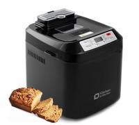 Kitchen in the box Macchina per il pane con programmi 12 in 1, 2 dimensioni di pane, 900 g, macchina per il pane con timer 13 ore, dispenser di ingredienti e stampo antiaderente