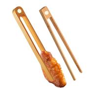 Kitchen Infradito Food con magneti, Wooden Tweezers Set, 2 pezzi Grilling Accessories Perfect for Cooking, Camping, Buffet, Barbecue, Party, Dessert, Salad, Meat, e Bistecca Serving