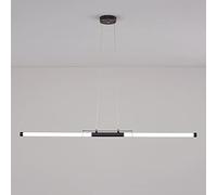 Kitchen Island Pendant Light LED Linear Strip Chandelier Ceiling Lamp, Minimalist Hanging Lighting Fixtures 3 Color Mode Chandeliers for Dining Room Office Bedroom