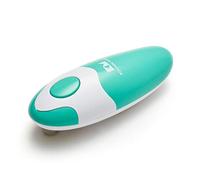 Kitchen Mama Apriscatole Elettrico - Apri Lattine Bordo Liscio con Inzio e Stop Easy -Touch, Ergonomico Facile Impiego per Mani Sofferenti Artrosi, Design Compatto Senza Fili, Verde