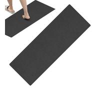 Kitchen Mats, Kitchen Rugs, Scratch-Resistant Smooth Cushion Carpet, Indoor Outdoor Garage Mat, Anti-Fatigue Covering for Entryway Hallway, Black, Mall, Large